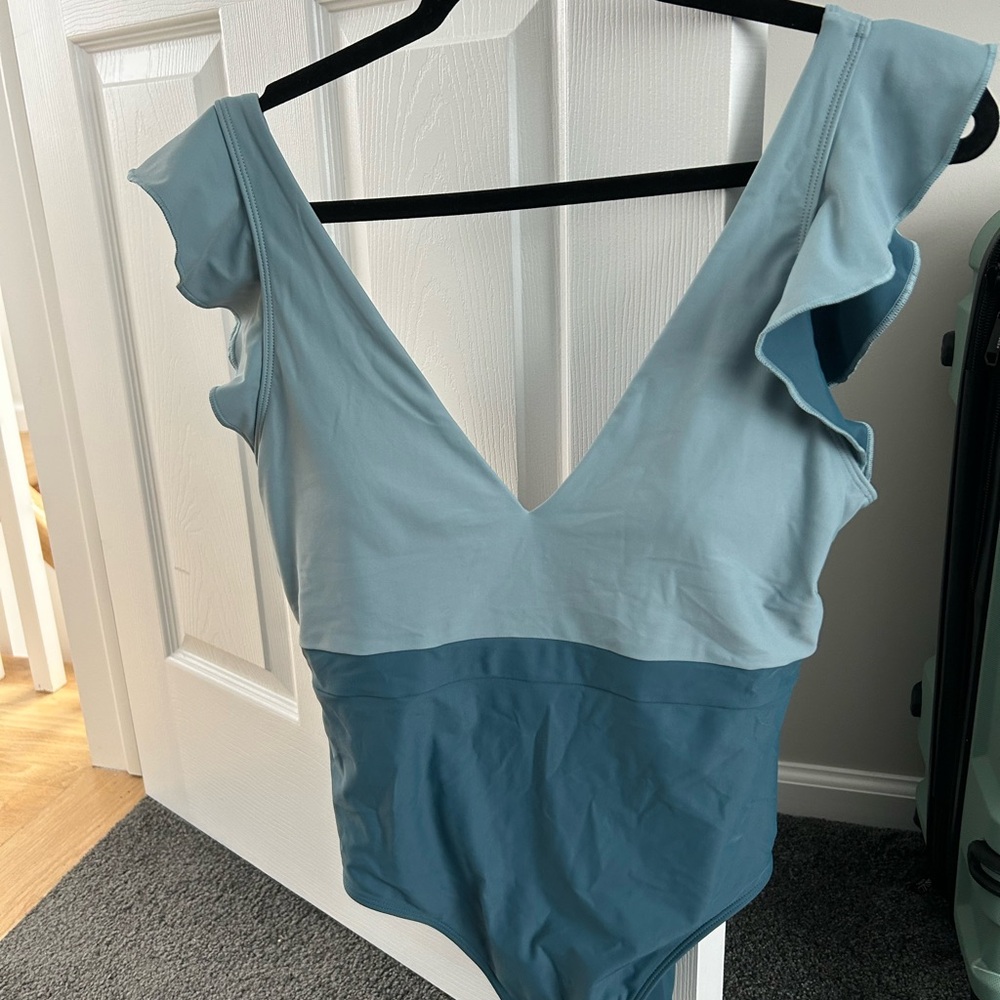 Summersalt Blue Ruffle One Piece Swimsuit
